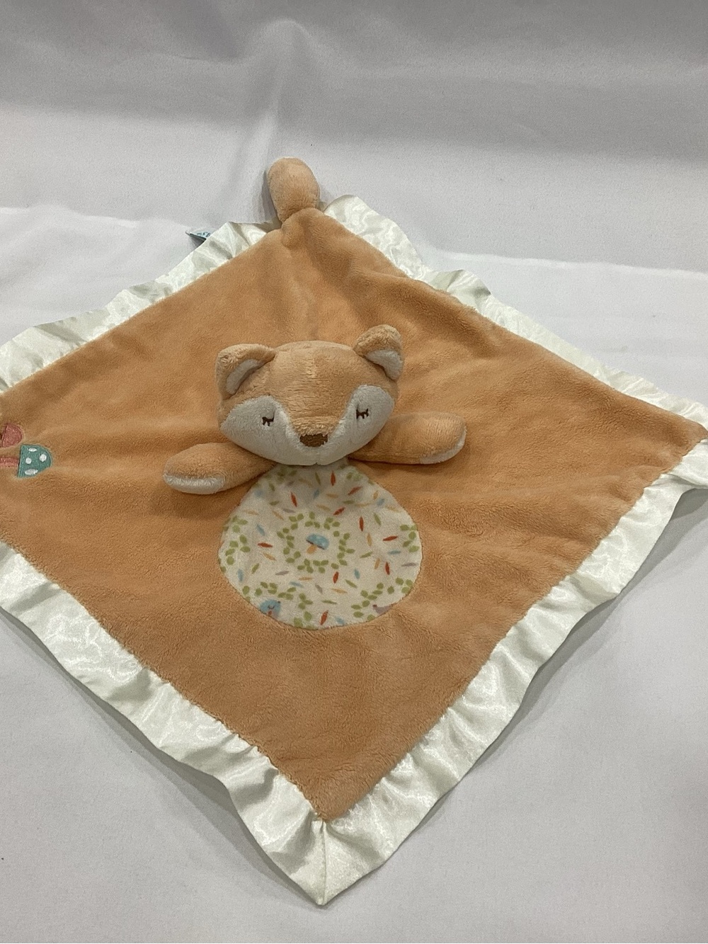 Plush Fox Lovey Security Blanket in Tan - Soft Comfort for Kids